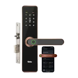 Qubo Smart Door Lock Essential Smart Door Lock (Black, Brown)