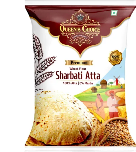 Image of Queens Choice Sharbati Atta (5 kg)