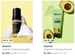 Quench Face Wash And Cleanser @ UP TO 50% Discount
