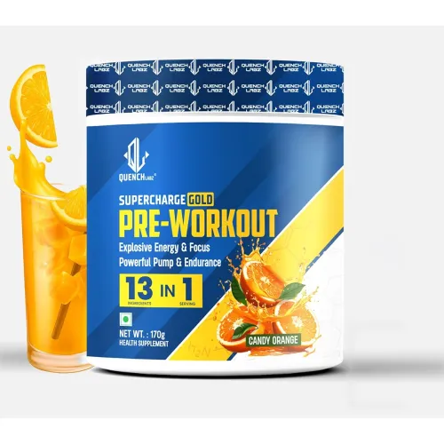 Image of QUENCHLABZ Candy Orange Pre-Workout Supplement 170gm