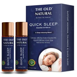 Quick Sleep Roll-On, Essential Oils for Stress Relief & Relaxation, 20ml (Pack of 2)