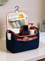 QUICK UNBOX Women Blue Cosmetic Bag