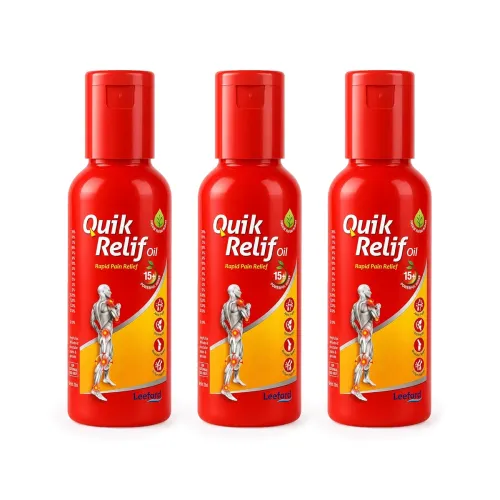 Image of Quik Relif Ayurvedic Pain Oil Pack of 3 (50ml each)
