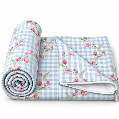 Image of Quilt Cover Double Bed with Zipper Blanket Cover