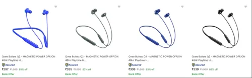 Image of Qvee True Wireless Earbuds upto 85% Discount