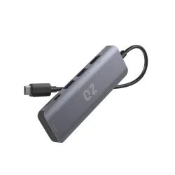 QZ [4K 60Hz, 5 in 1] QZ USB-C Hub with HDMI 4K 60Hz, USB Type-C Dock Laptop Docking Station with Power Delivery 100W, USB 3.0, USB-C 5Gbps for PC, Laptop, Phones and Office Work Stations [Al...