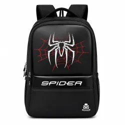 R BUNDELA STORE School bag for boys backpack Laptop Backpack Men & Women | For School, Office & Travel Daily Use Stylish Boys Girls Spider Bag | 5 Pockets 2 Hidden Pocket Black