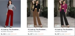 R.Code Women For Trousers Upto 82% Discount