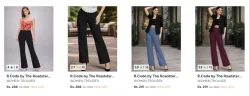 R. code Womens Trousers at 85% discount 