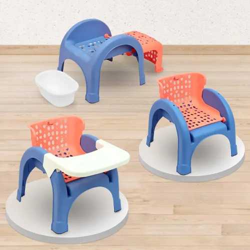 Image of R for Rabbit Jelly Bean Plus Chair with Shampoo Bowl 3 in 1 Multi-Functional Baby Study, Shampoo, Meal & Regular Kids Se