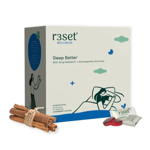 Image of R3SET Sleep Gummies with 5mg Melatonin - 30 Days | Wake Refreshed | Promotes Deep, Restful Sleep | Enhances Focus & Rela