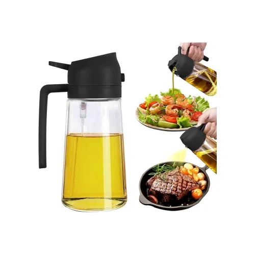 Image of Raawan 2-in-1 Olive Oil Sprayer and Dispenser Bottle for Kitchen 500ml