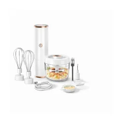 Raawan 2-in-1 Wireless Usb rechargeable Electric Hand Mixer & Vegetable Chopper