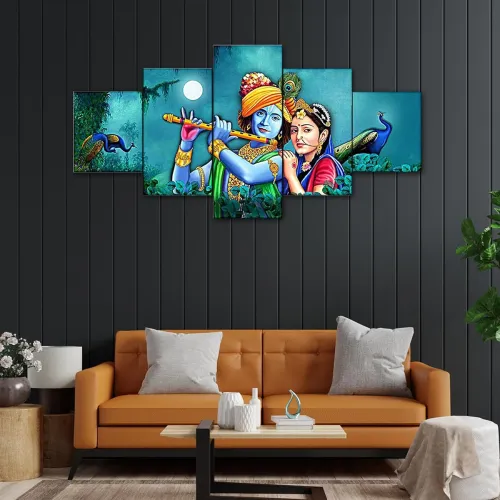 Image of Radha Krishna 3D Wall Painting So5