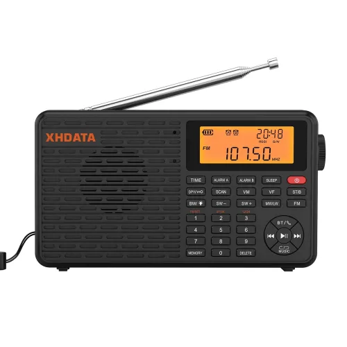 Image of RADIWOW XHDATA D109 Portable Shortwave Radio AM FM SW LW World Band Radio DSP Good Recepton Radio with Great Sound Mp3 S