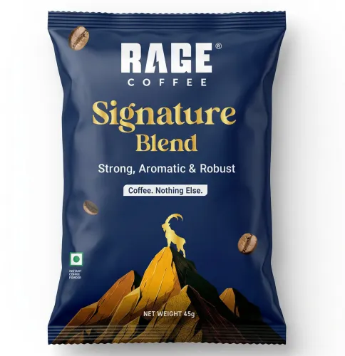 Image of RAGE Signature Blend Instant Coffee | Strong, Aromatic & Robust | Instant Coffee (45 g)