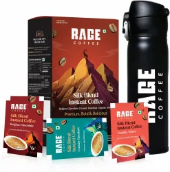 RAGE Silk Sachets (30) + Instant Coffee (2x130g, Assorted)