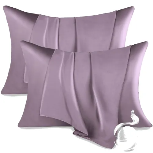 Image of RAGGLE Set of 2 Satin Silk Pillowcases