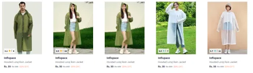 Image of Raincoats starting @ ₹99