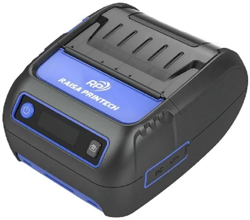 Image of RAISA PRINTECH Thermal 58mm Receipt/ Label Printer with 1200mAh/ 7.4V Battery Thermal Receipt Printer