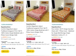 RajasthaniKart Bedsheet starting @ ₹242