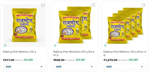 Image of Rajbhog Plain Makhana @ Flat 47% Discount