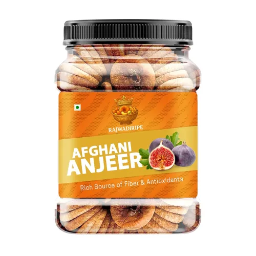Image of RAJWADIRIPE Premium Afghani Anjeer, 100% Dry Figs, Rich in Fiber & Antioxidants, Natural Energy Booster, Supports Heart 