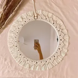 RAKANO Macrame Wall Mounted Mirror