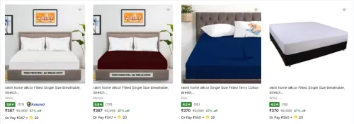 Image of Rakhi Home Mattress Protectors at minimum 87% Discount
