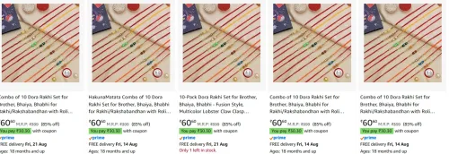 Image of Rakhi Set Starting at ₹60