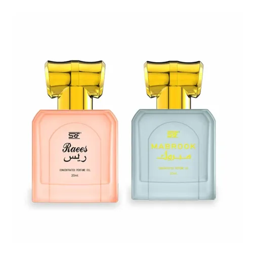 Image of Ramsons SRF MABROOK & SRF Raees Concentrated Perfume Oil Combo (Pack of 2 x 20ml) | Alcohol Free | Attar Perfume Roll on
