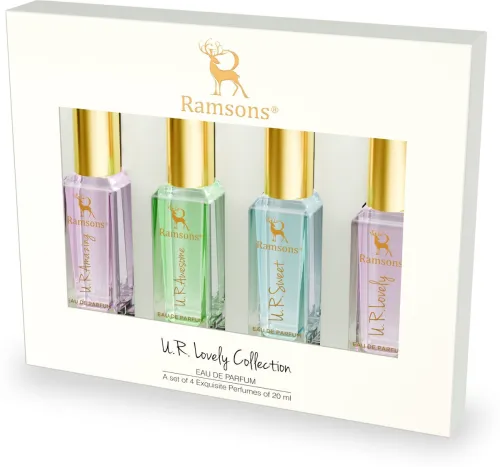 Image of RAMSONS U. R. Lovely Exquisite Perfume Giftset Pack of 4 (20ml x 4) Eau de Parfum - 80 ml (For Women)