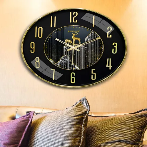 Image of RANDOM Metallic Foil Finish Wall Clock