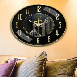RANDOM Metallic Foil Finish Wall Clock