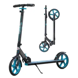 Ranger Folding Kick Scooter with Adjustable Height (Blue)