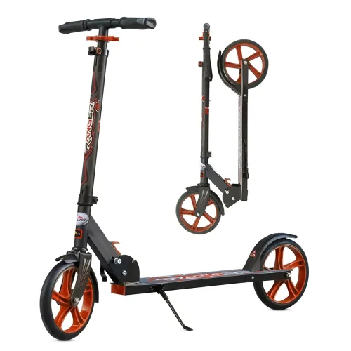 Image of Ranger Folding Kick Scooter for Kids 6-12 Years and Up, Light Weight for Teens/Adult with 4 Adjustment Levels, Big 200 m