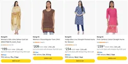 Rangriti Women's Kurtas set Starting ₹199
