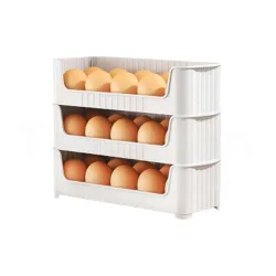 RANIC Stackable Egg Holder for Refrigerator