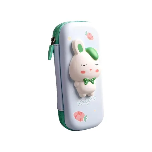 Image of Ranjkri 3D Green Rabbit Pencil Box