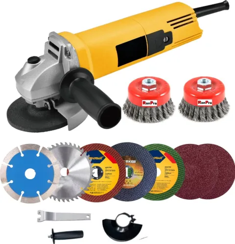 Image of RanPra 801 with 10 wheel set heavy duty and best performance Angle Grinder (100 mm Wheel Diameter)