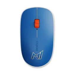 Rapoo M200 Mumbai Indian Edition |MultiDevice Mouse |Bluetooth 5.0 & Wireless 2.4GHz |5 Adjustable 800-2400 DPI |PAW3320 Sensor |Connect 2 Devices | 3Yrs Warranty |12Months Battery |Blue