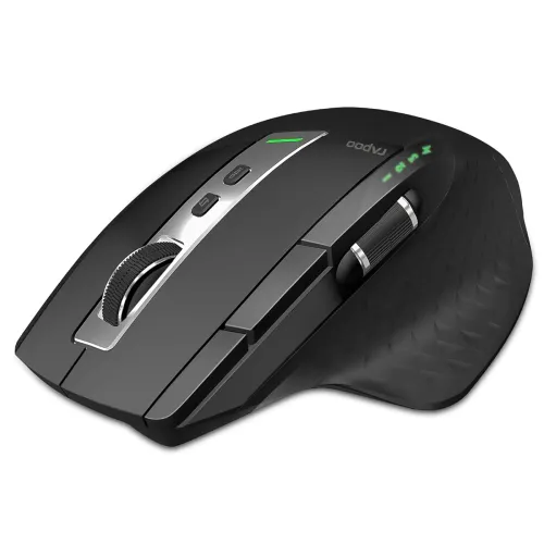 Image of Rapoo MT750S Wireless Mouse with High-Precision Sensor, Easy-Switch Up to 4 Devices, Ergonomic Design, Rechargeable Blue