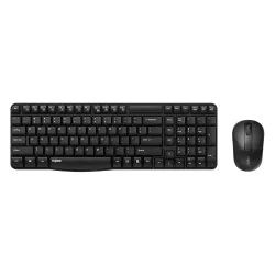 Rapoo X1800S Wireless Keyboard Mouse Combo 2.4GHz Black 1000DPI