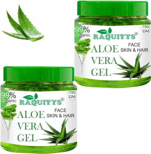 Image of RAQUITYS Aloe Vera Multipurpose Beauty Gel For Skin And Hair (300 gm) (300 g)