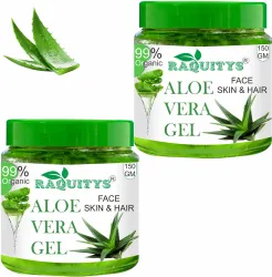 RAQUITYS Aloe Vera Multipurpose Beauty Gel For Skin And Hair (300 gm) (300 g)