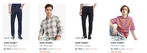 Image of Rare Rabbit Men's Clothing up to 65% Discount