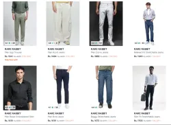 Rare Rabbit Mens Clothing at minimum 73% Discount