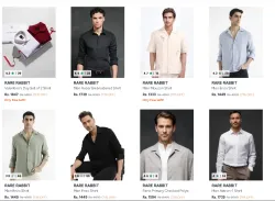 Rare Rabbit Men's Shirts up to 72% Discount