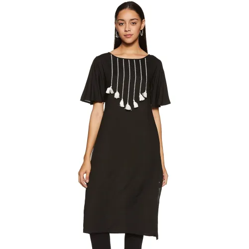 Image of Rare Roots Women's Rayon Regular Kurta