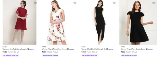 Image of Rare Women's Dresses upto 77% Discount